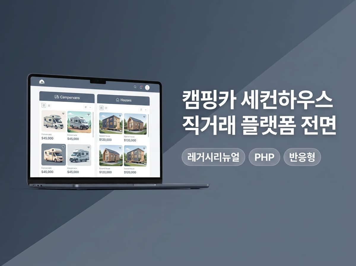 캠핑카·세컨하우스 직거래 플랫폼 전면 리뉴얼