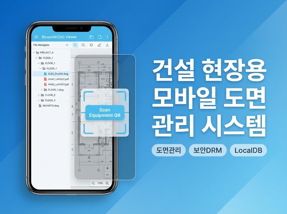 건설 현장용 모바일 도면 관리 시스템 (DMS)
