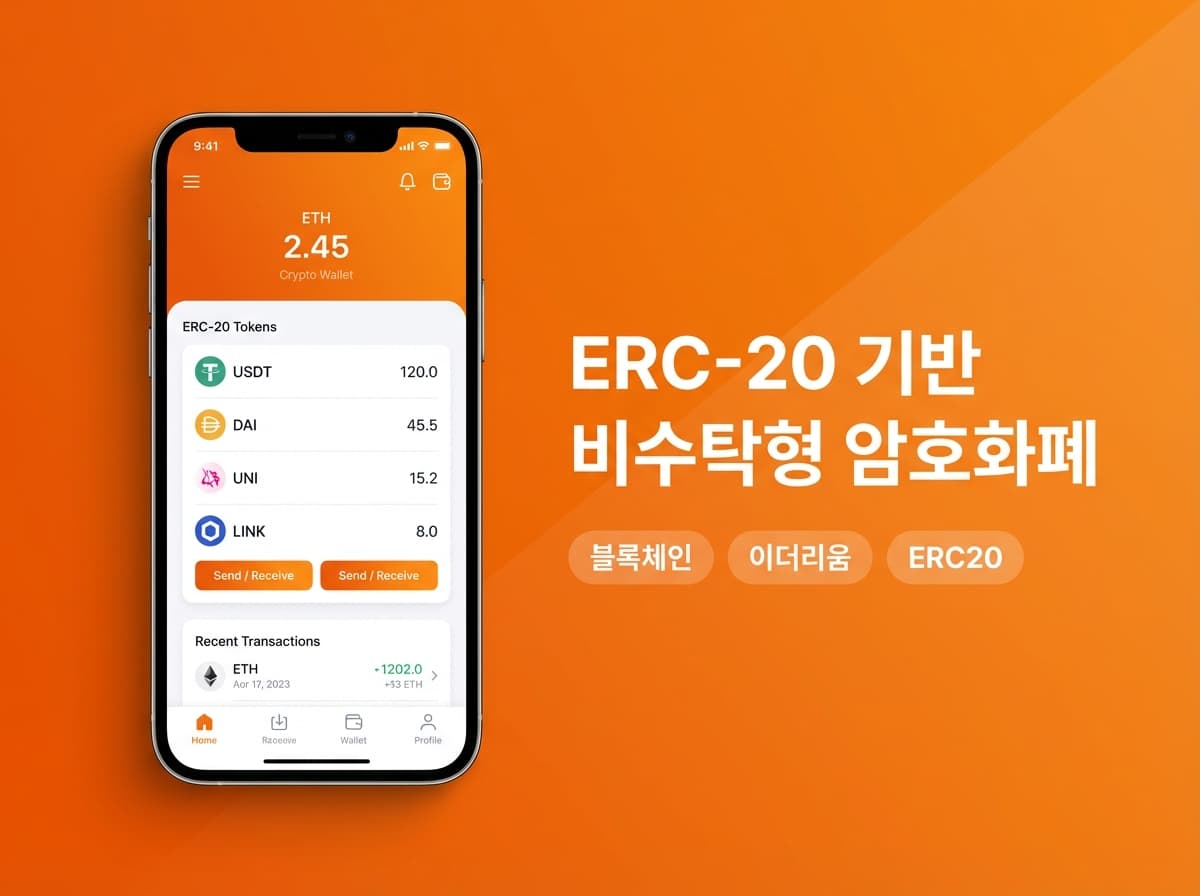 ERC-20 기반 비수탁형 암호화폐 지갑 앱