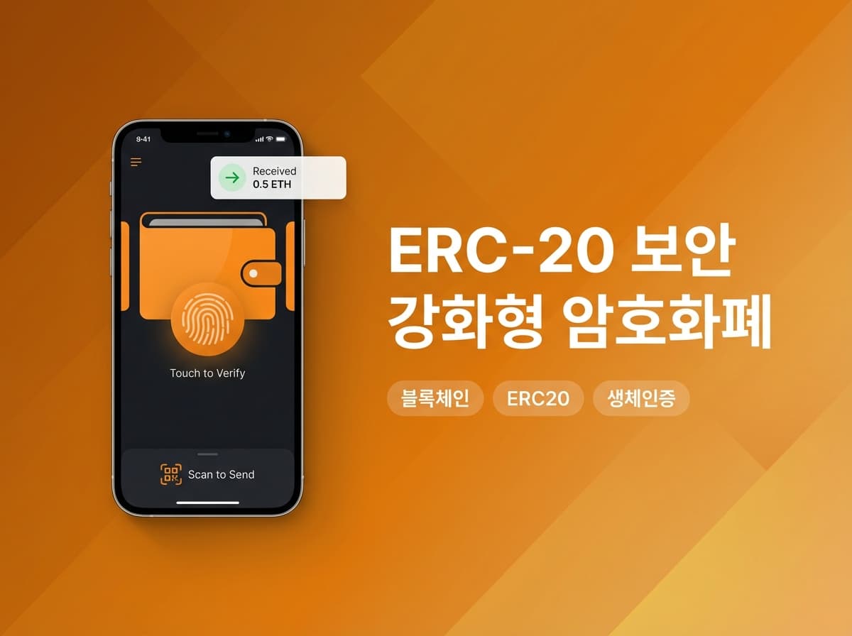 ERC-20 보안 강화형 암호화폐 지갑 앱