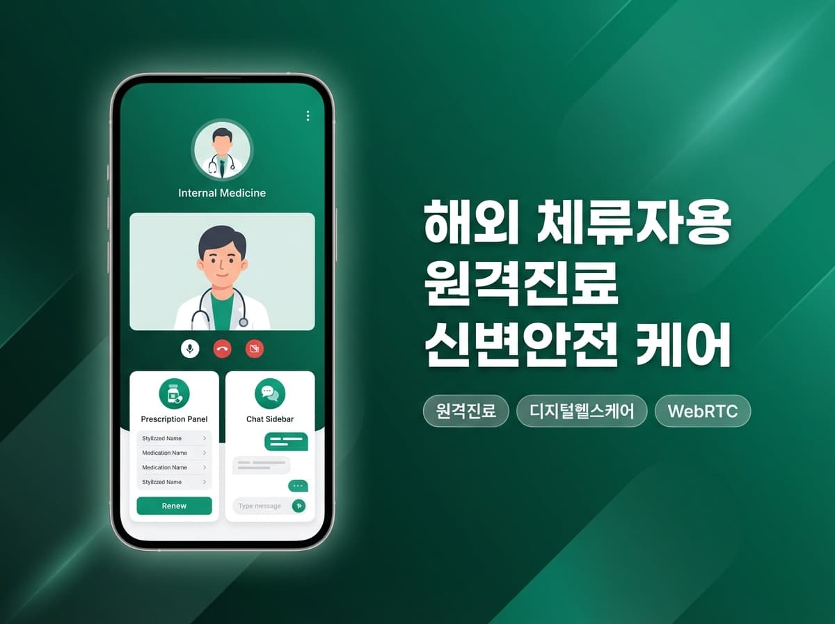 해외 체류자용 원격진료·신변안전 케어 앱