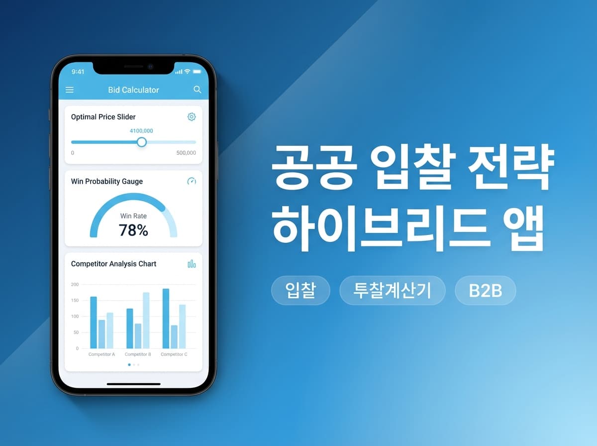 공공 입찰 전략 하이브리드 앱