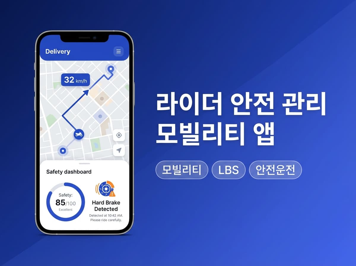 라이더 안전 관리 모빌리티 앱