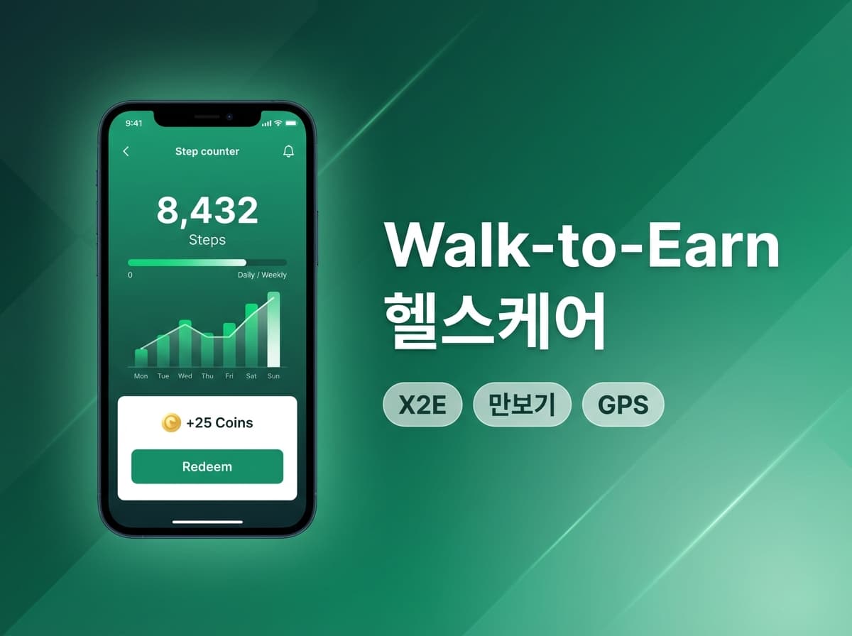 Walk-to-Earn 헬스케어 리워드 커머스 플랫폼